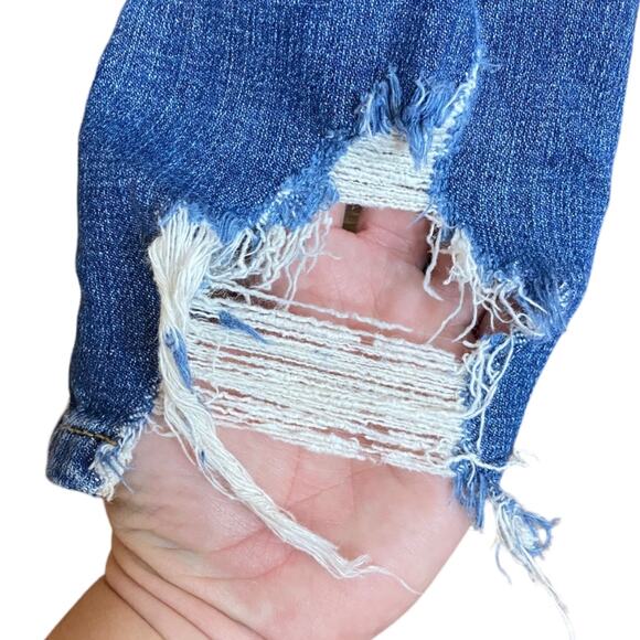 Sneak Peek Medium wash distressed skinny jeans - Juniors Size 9 - Picture 6 of 12